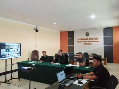 Rapat Konfirmasi dan Kesanggupan Merealisasikan Anggaran Pembangunan Gedung Satuan Kerja Baru secara Daring
